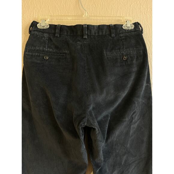 Brooks Brothers 346 Corduroy Pants Navy Blue 32 x 31 Cotton Straight Leg Preppy - Picture 6 of 12